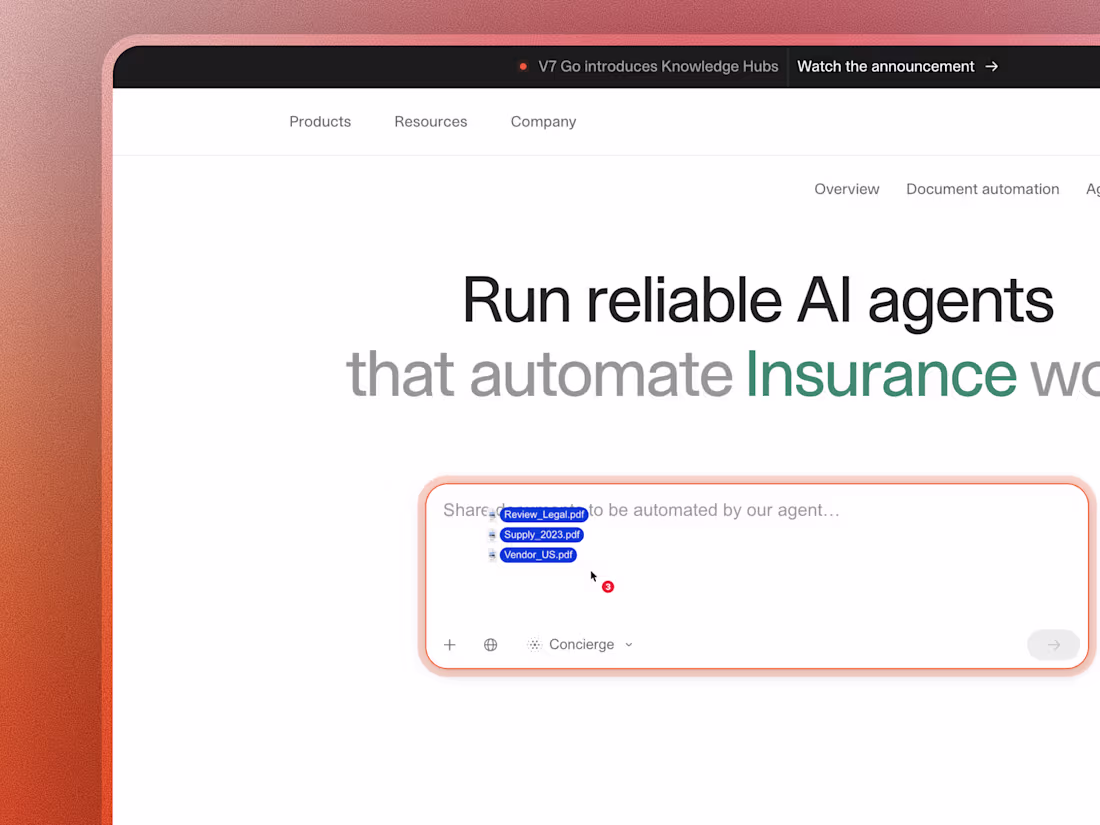 Cover image for V7 Go AI Platform Website Design