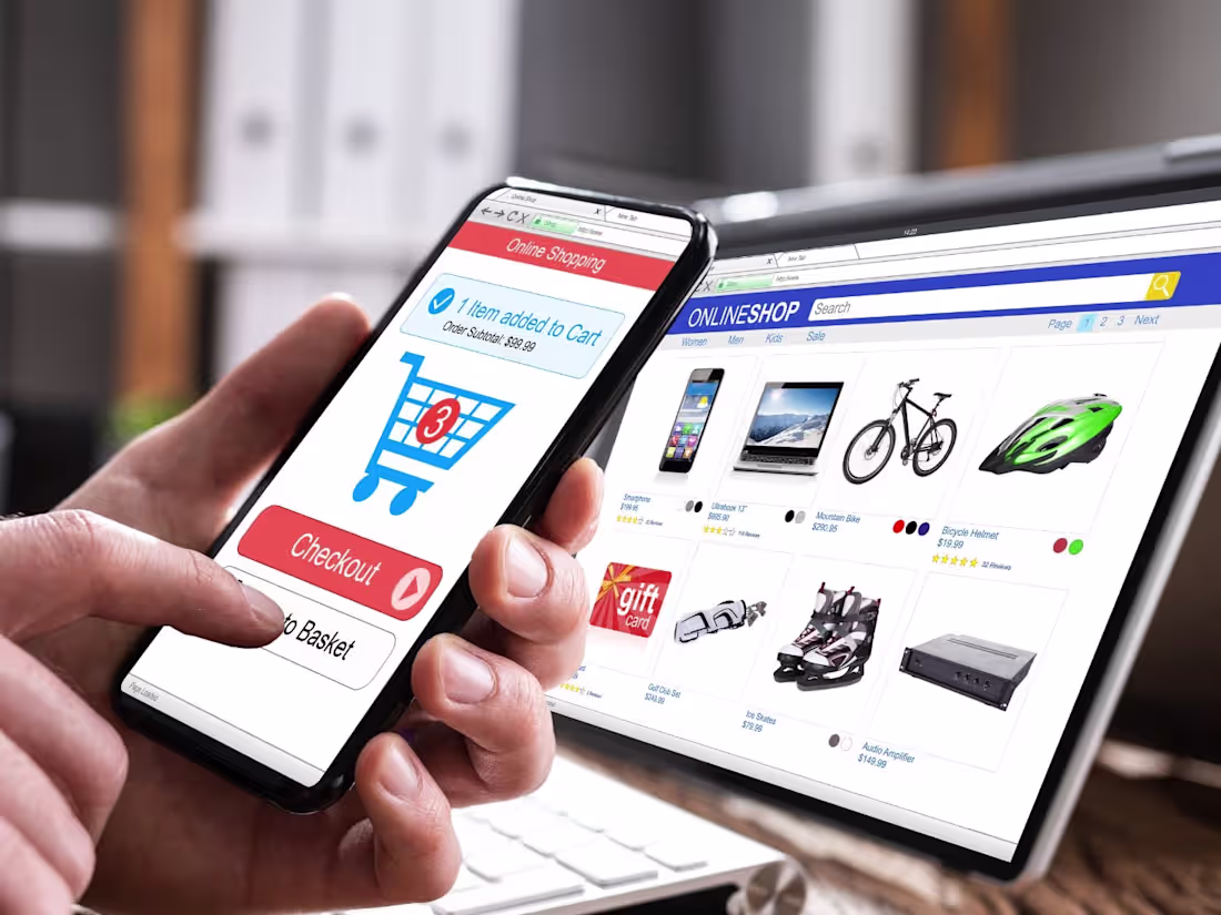 Cover image for E-commerce website and mobile apps.