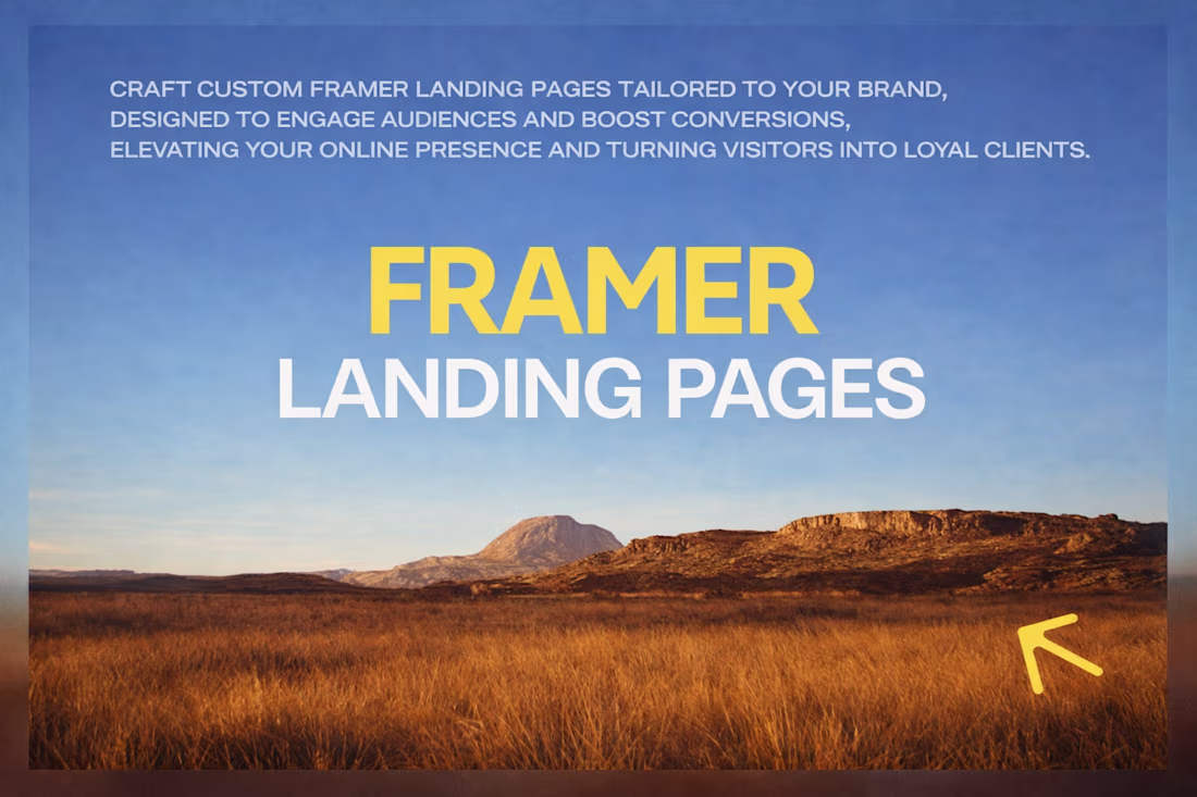 Cover image for Framer Landing Page ✨