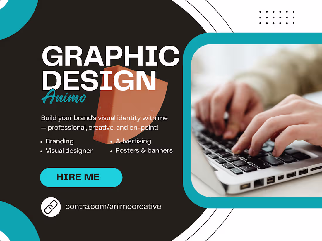 Cover image for I help brands grow with clean, creative, and modern designs.
