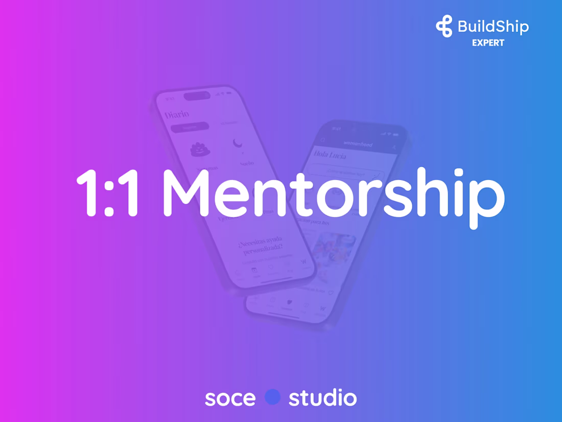Cover image for 1:1 Mentorship Buildship