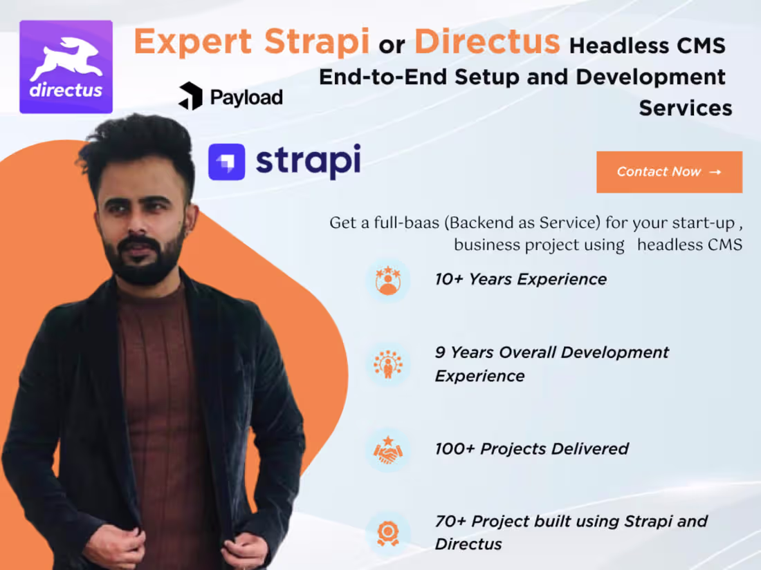 Cover image for JAMstack website with Next JS,Strapi CMS,Directus,Medusa js