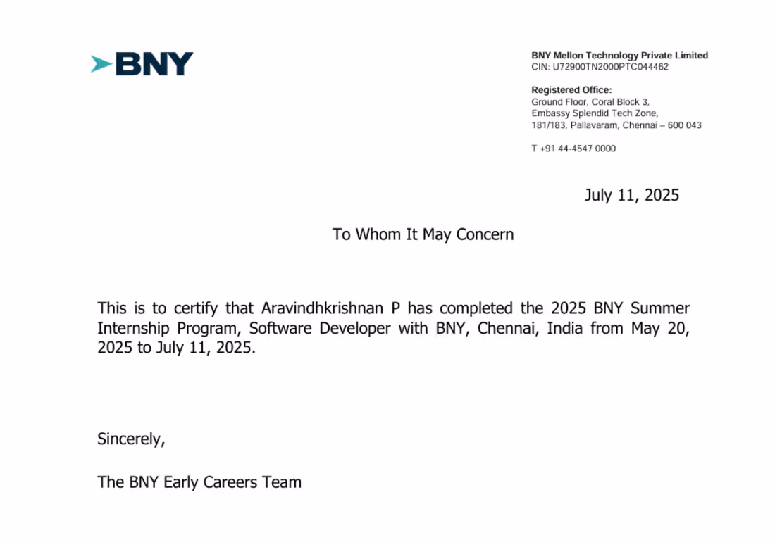 Cover image for Project: AI-Driven Billing Intelligence System (BNY) Company...