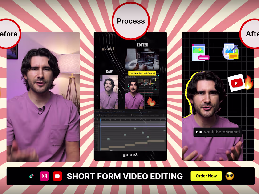 Cover image for I will edit short form content for youtube shorts,instagram reel