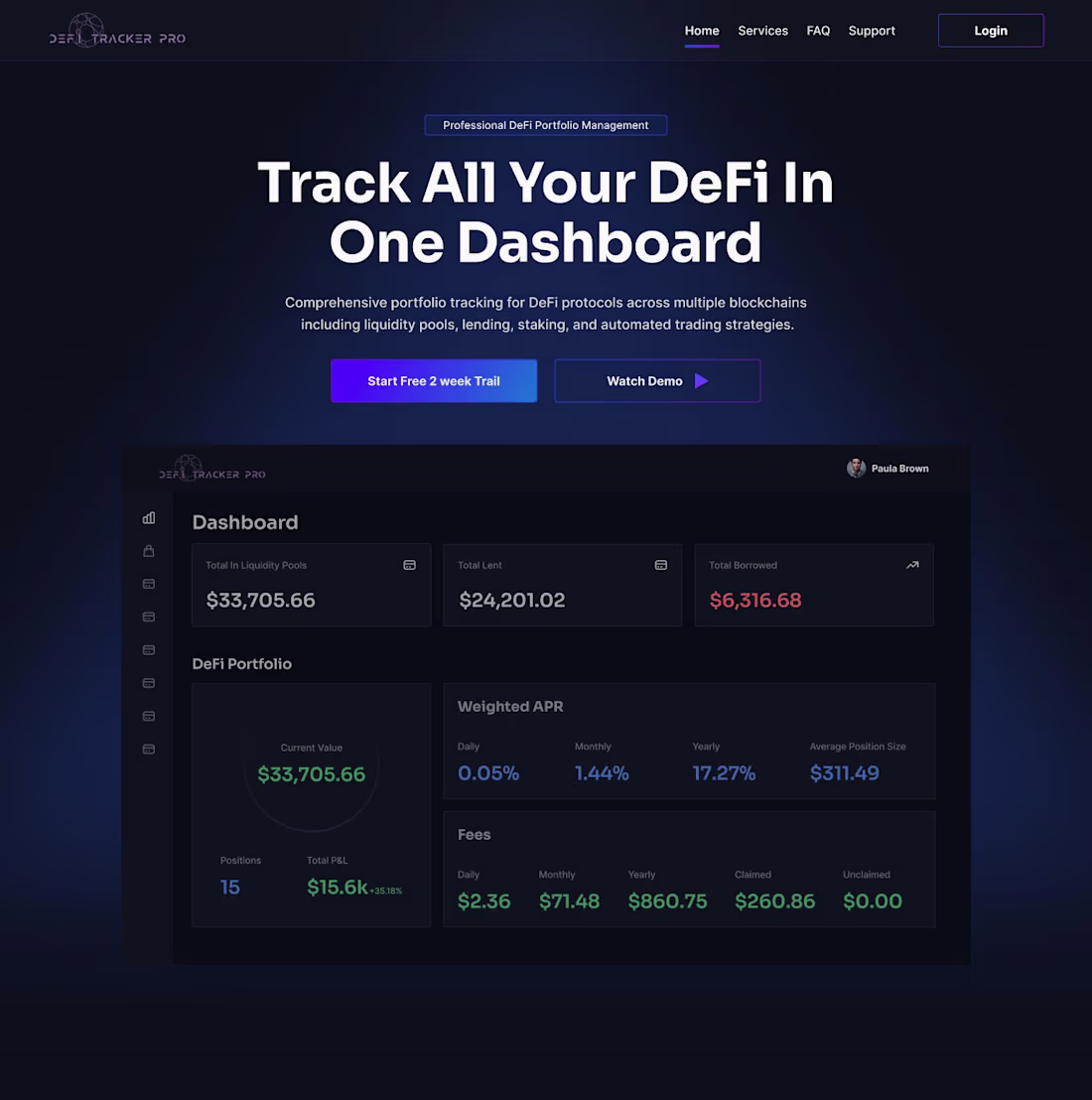 Cover image for I designed this hero section a while ago, I'm available for ...