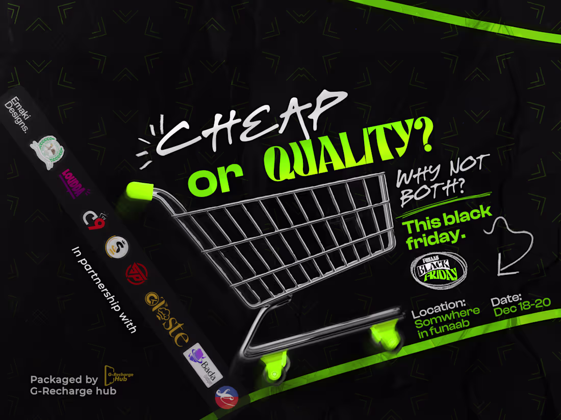 Cover image for Black Friday Promo Designs For G-Recharge hub