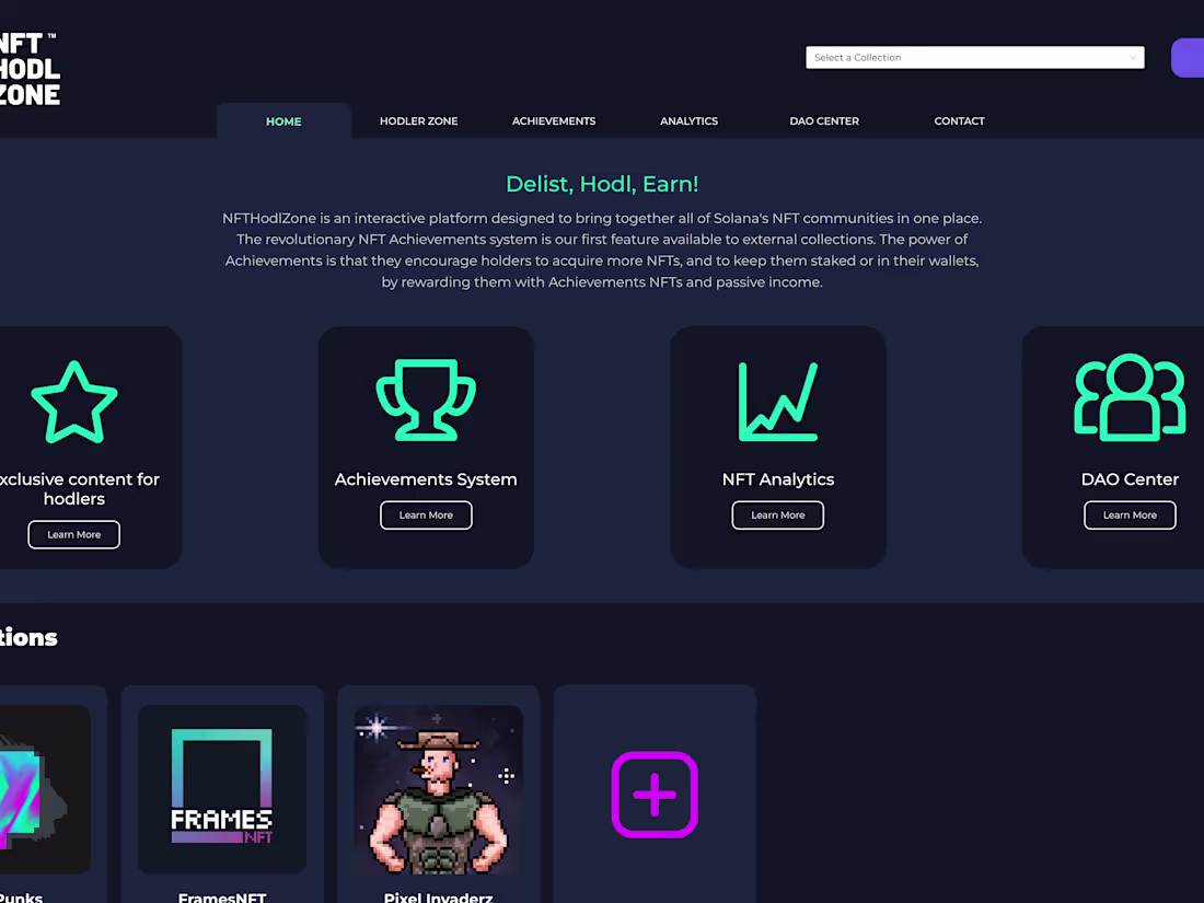 Cover image for NFT HODL ZONE