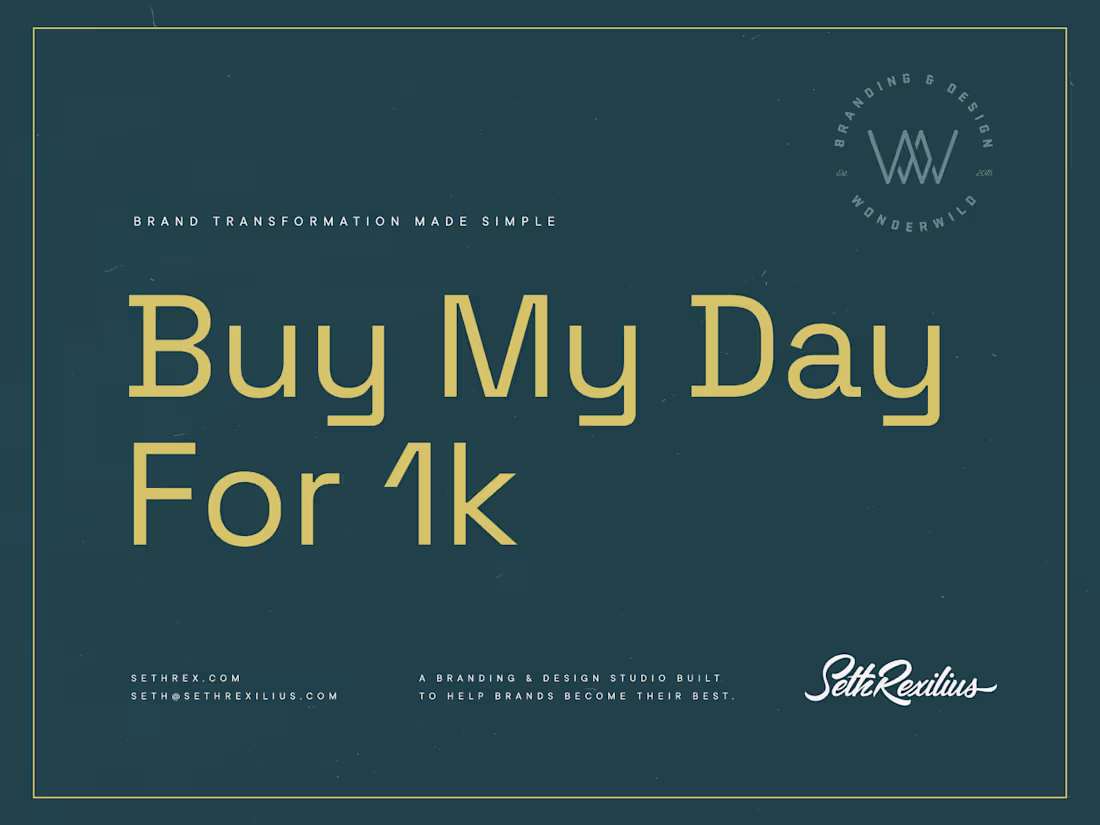 Cover image for Buy My Day For 1k