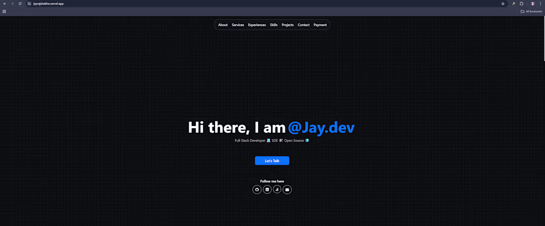 Cover image for I built my personal portfolio to showcase my projects, skill...