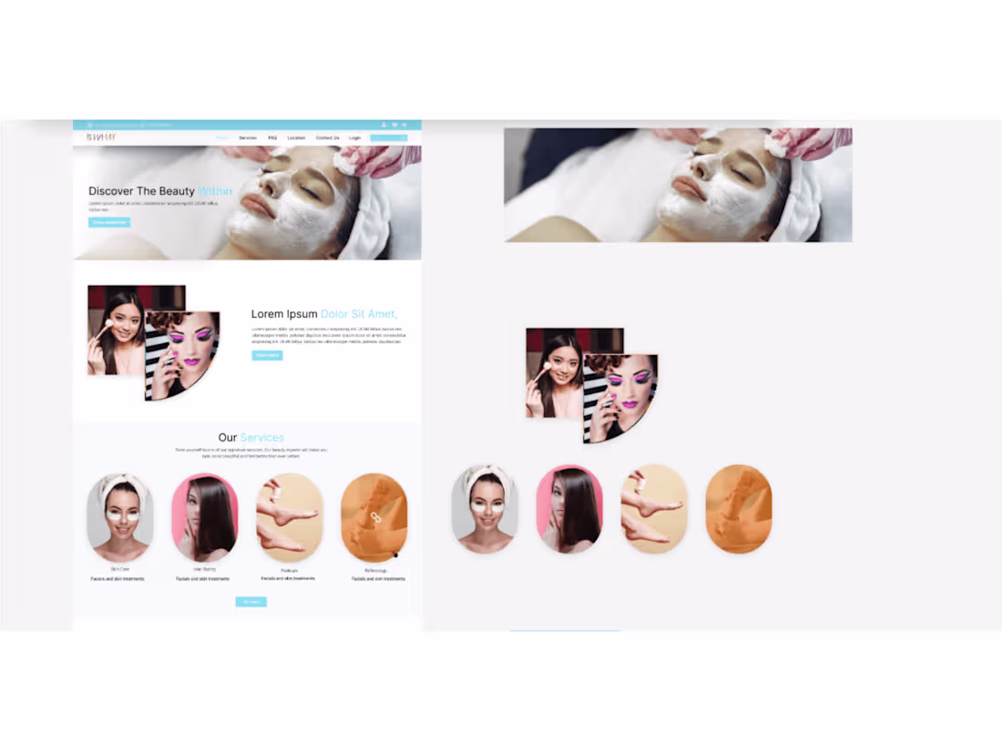 Cover image for I created this mockup design for a client using Figma.