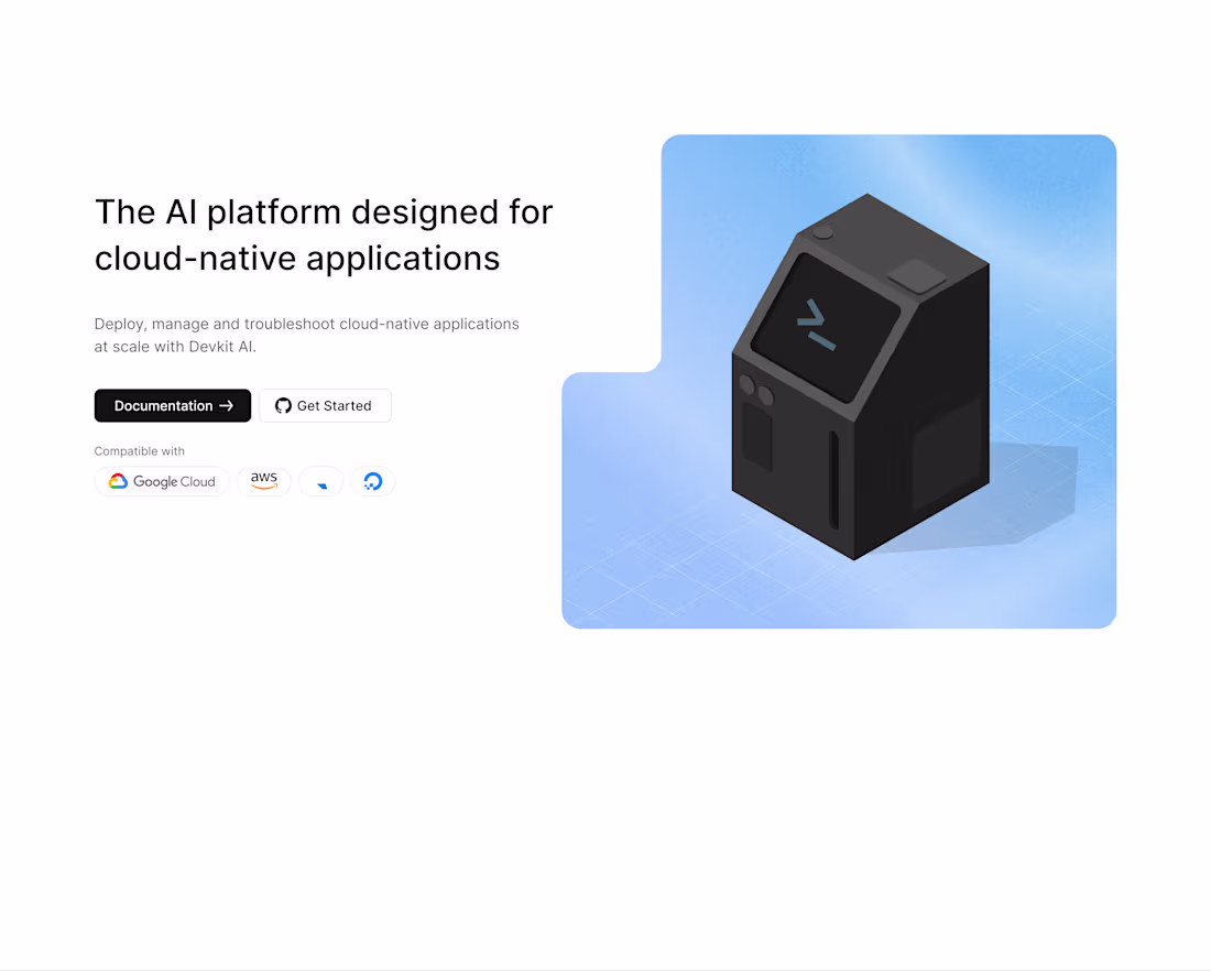 Cover image for Website Redesign of Devkit AI platform on lovable