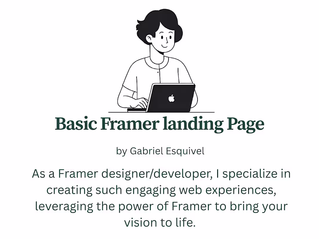 Cover image for Basic Framer Landing Page