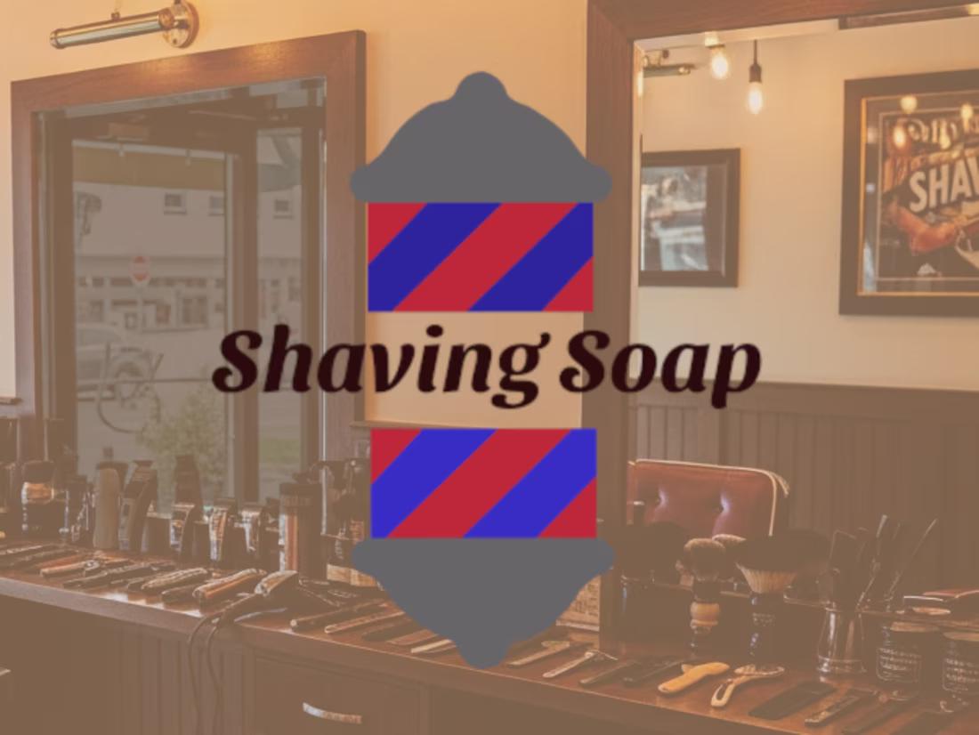 Cover image for Shaving Soap is a fictional barbershop website, as a portfol...