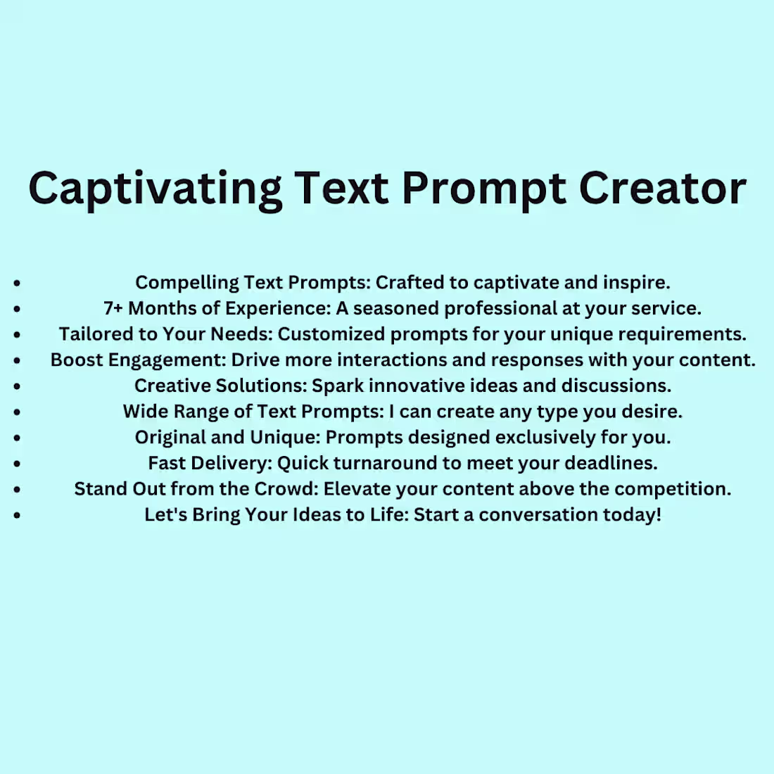 Cover image for I will create impressive text prompts using chatgpt