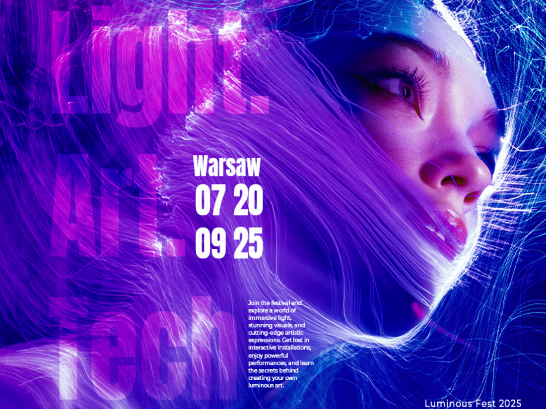 Cover image for Luminous Fest 2025 is a 3-day celebration of art, technology...