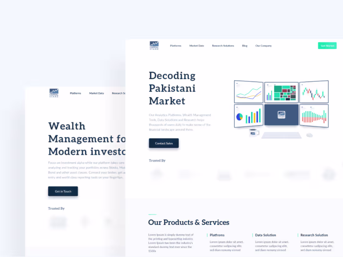 Cover image for CapitalStake Website Redesign