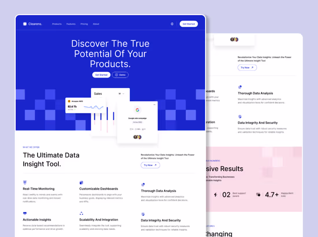 Cover image for UI design crafted in Figma and seamlessly developed in Framer 