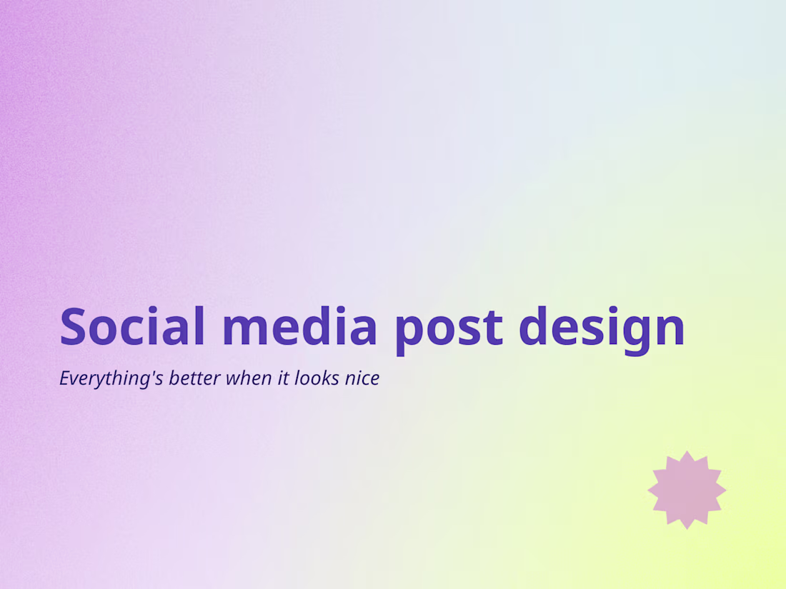 Cover image for 📸 Social media post design 