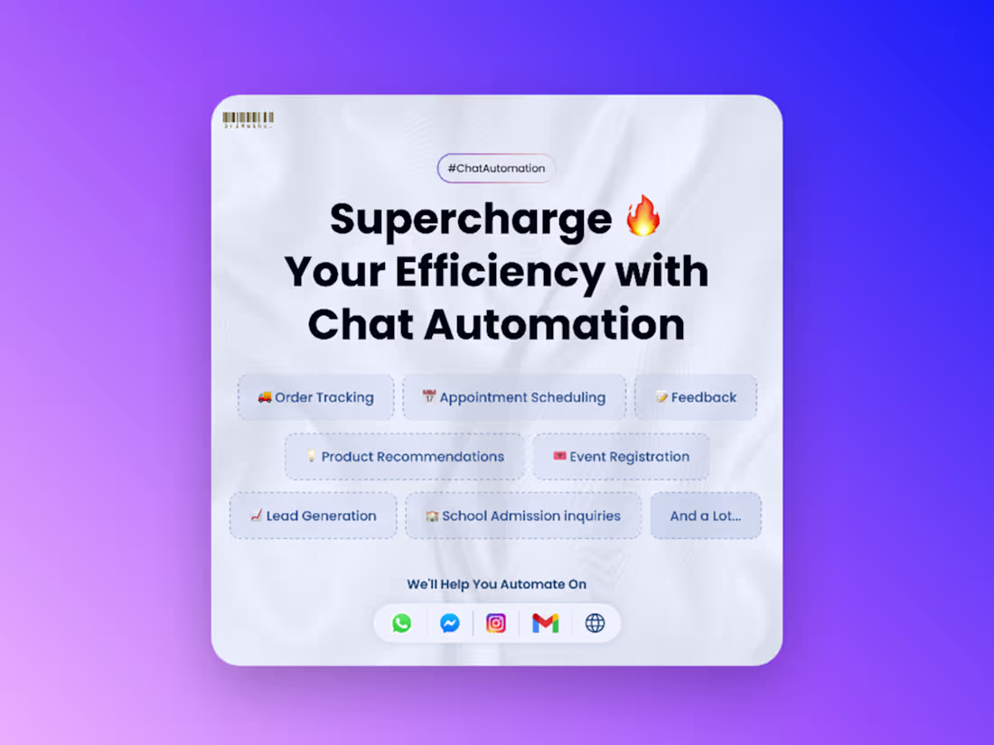 Cover image for Chat Automation | Social Media Post Design