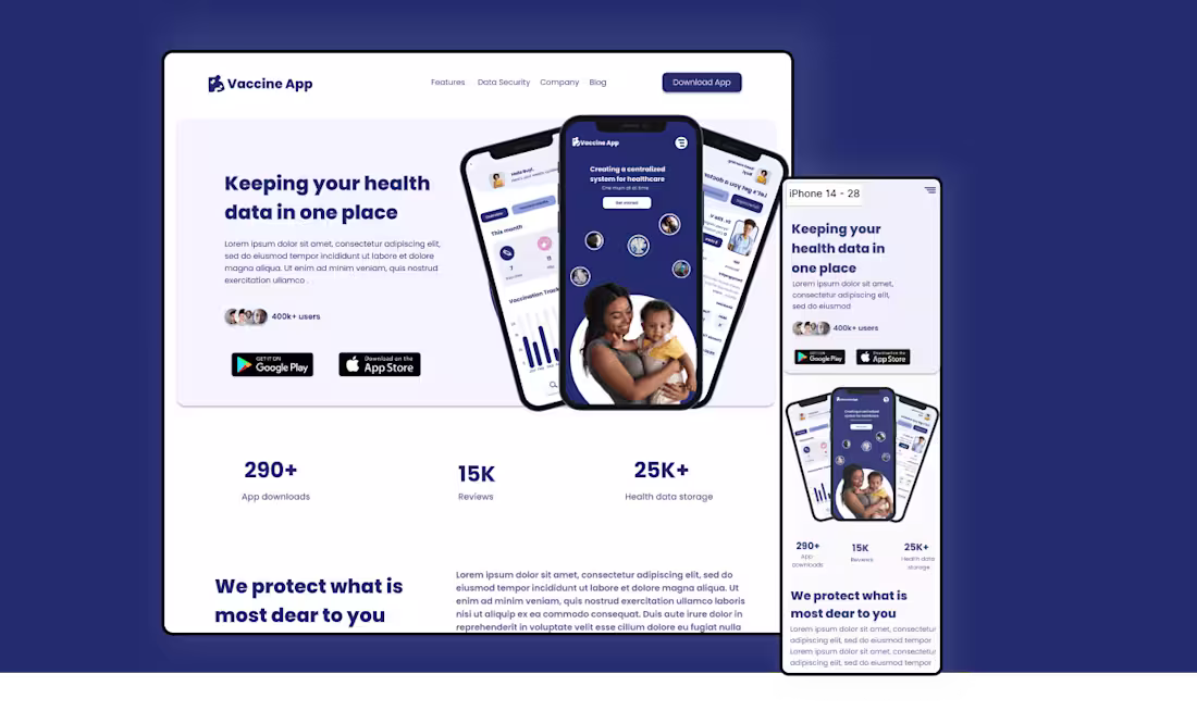 Cover image for Vaccine App- Providing Accessible Healthcare for Women 