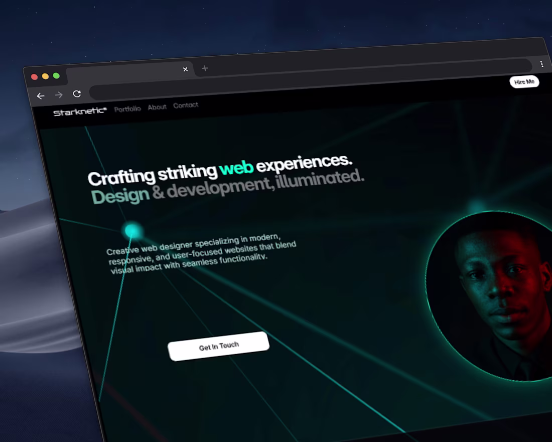 Cover image for Just got this portfolio website up, was going for a minimali...