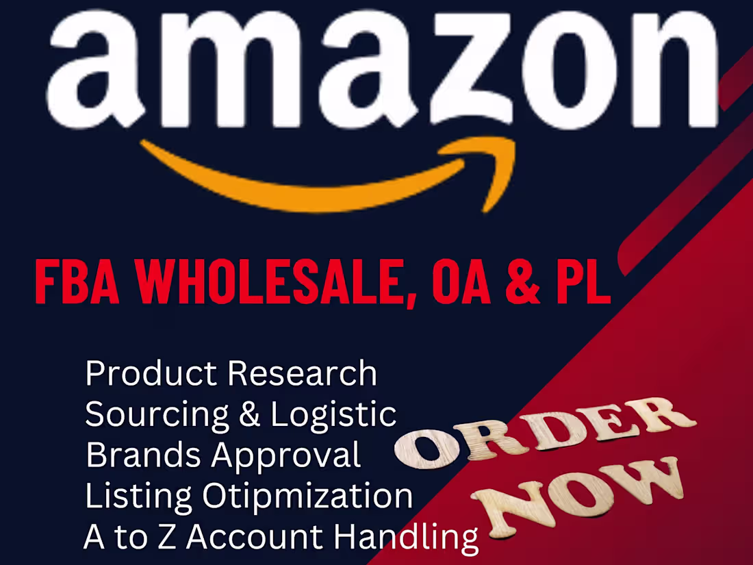 Cover image for Amazon FBA Assistance For Wholesale