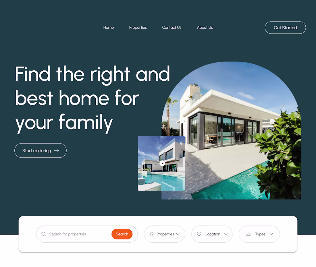 Cover image for Real Estate WEBSITE DESIGN