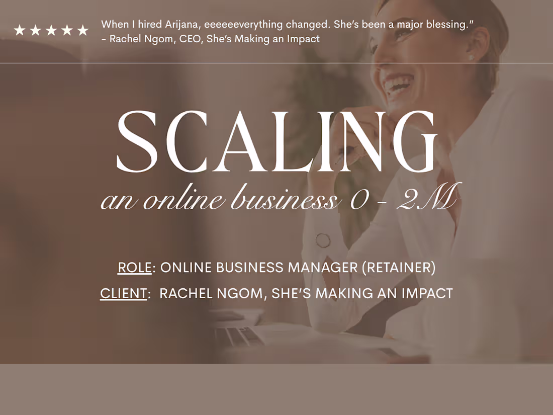 Cover image for Supported Scaling an Online Coaching Business from 0 → $2M