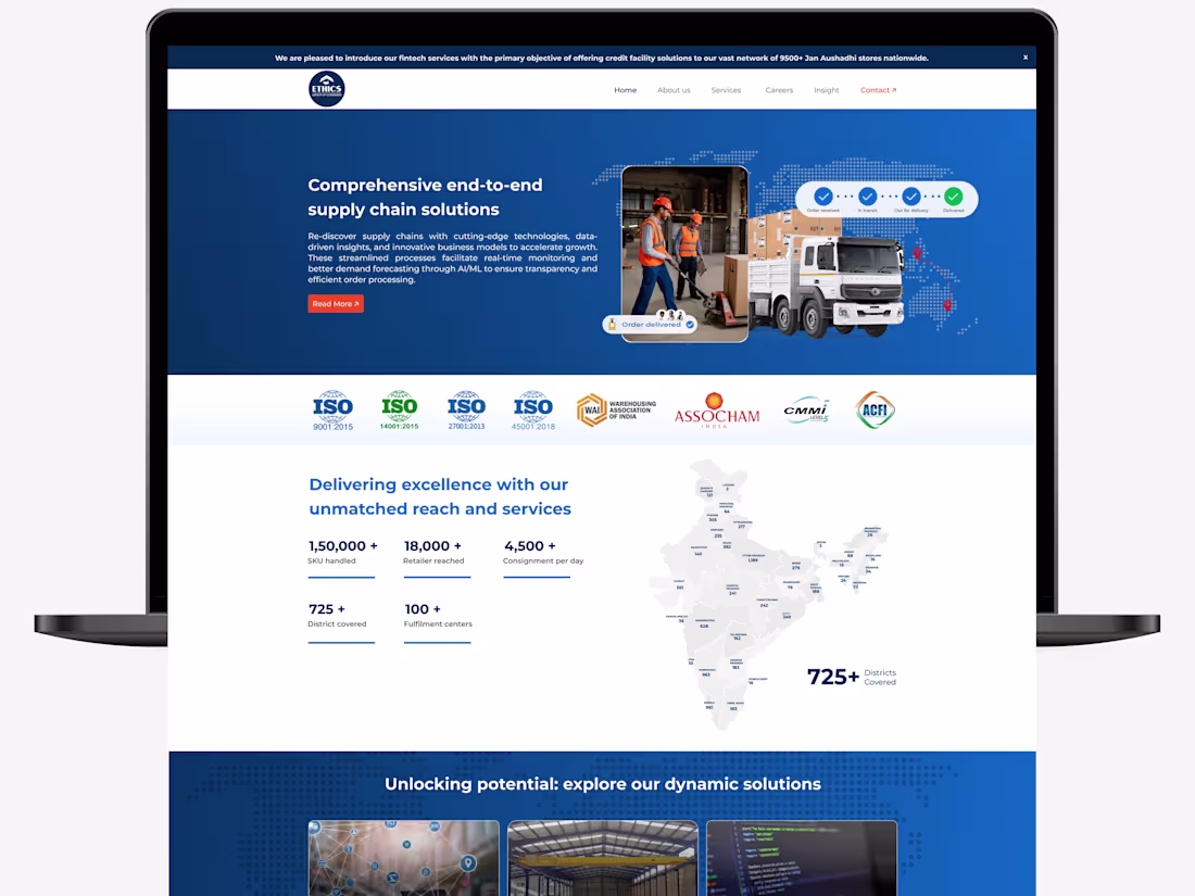 Cover image for Ethics Group - Website UI Design