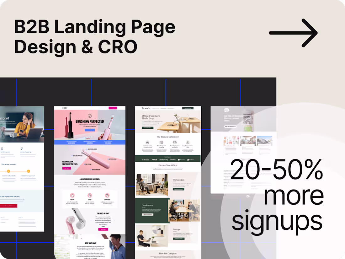 Cover image for B2B Landing Page Design & CRO