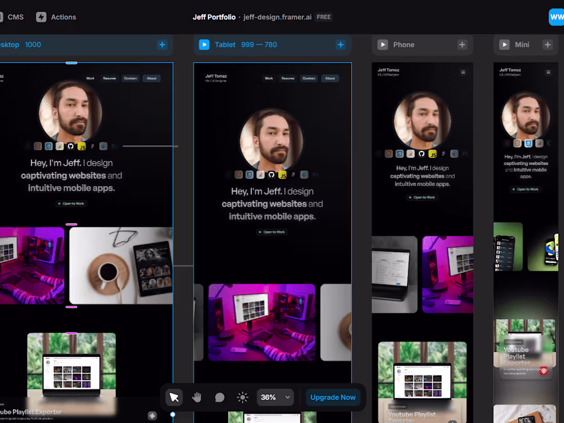 Cover image for Framer Website, Convert Figma to Framer, Framer Animation