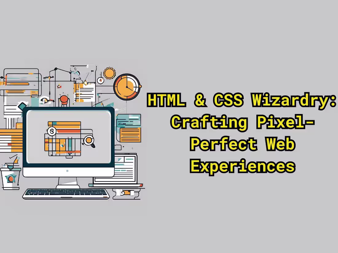 Cover image for HTML & CSS Wizardry: Crafting Pixel-Perfect Web Experiences