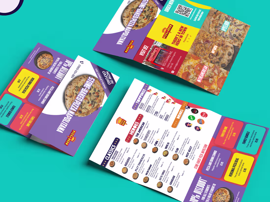 Cover image for Brand Identity for Pizza Hero