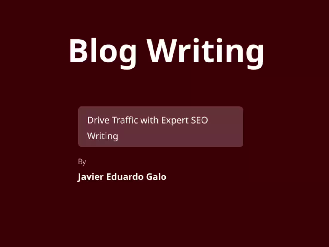 Cover image for SEO Writing That Drives Traffic and Boosts Visibility