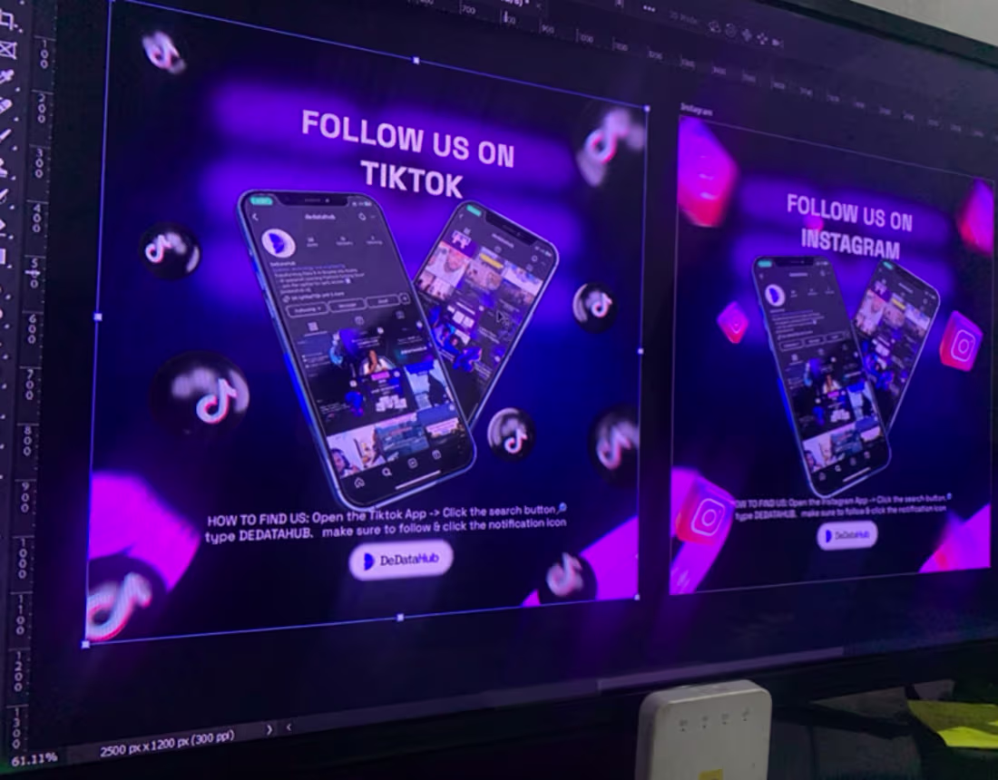 Cover image for Follow us design