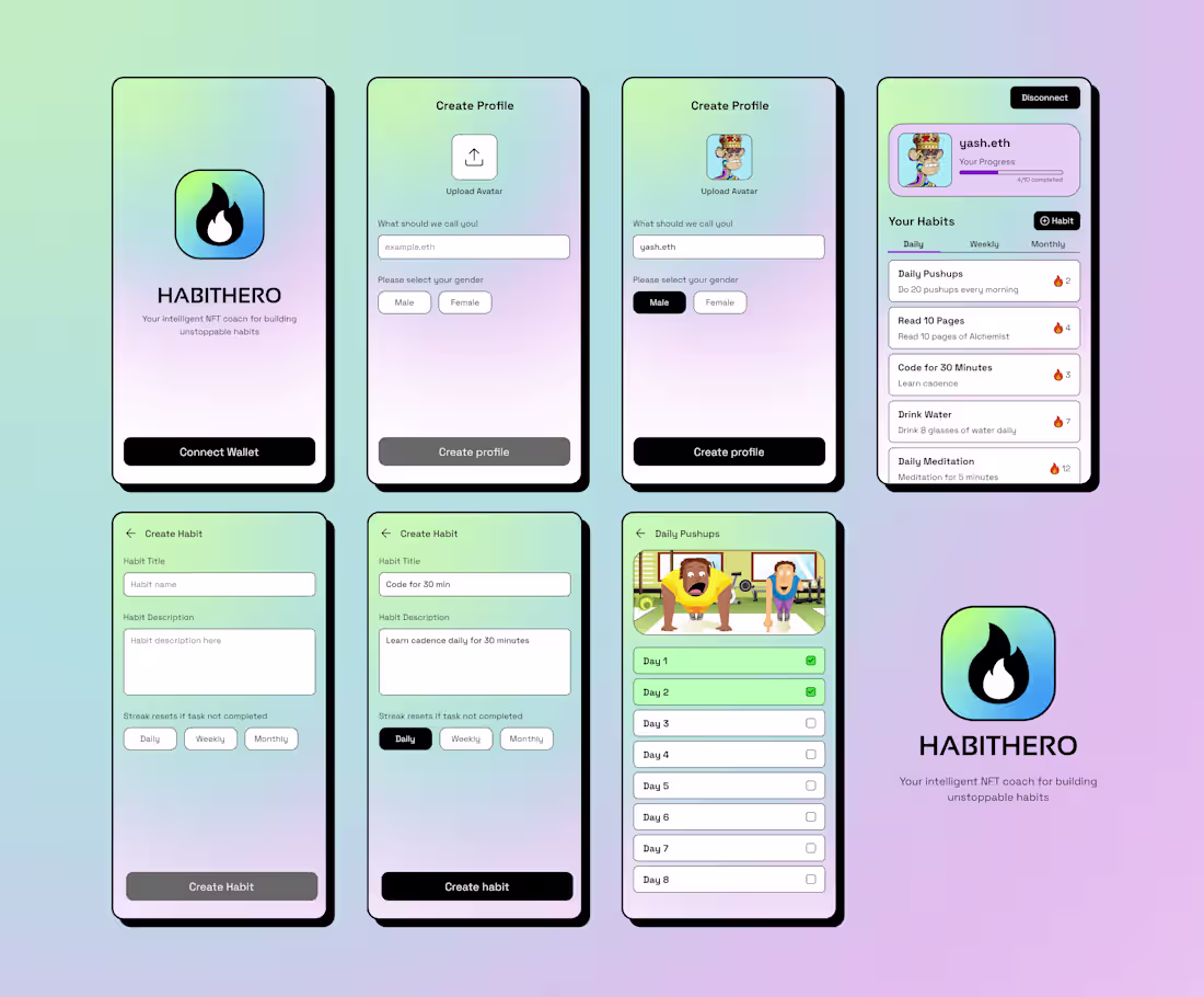 Cover image for I recently designed these screens for a Web3 hackathon. From...