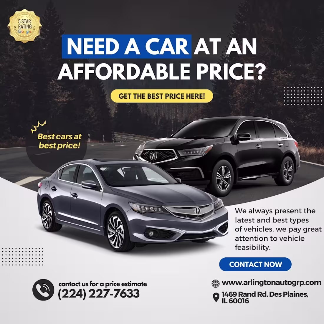 Cover image for Facebook ads campaign for a car dealership company 