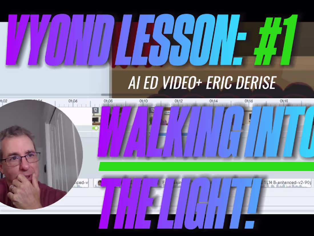 Cover image for Vyond Tutorial: #1 Walking into the Light! w/DRDERISE - YouTube