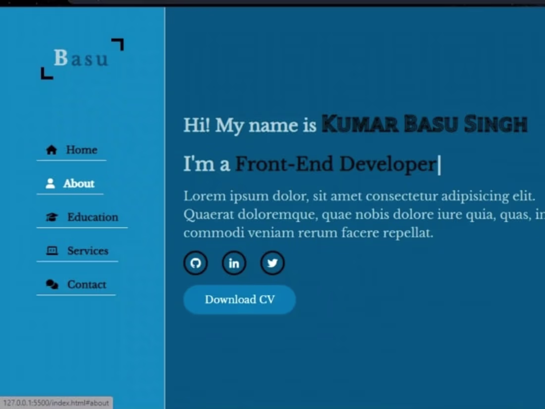 Cover image for GitHub - basu2407/BharatIntern_portfolio