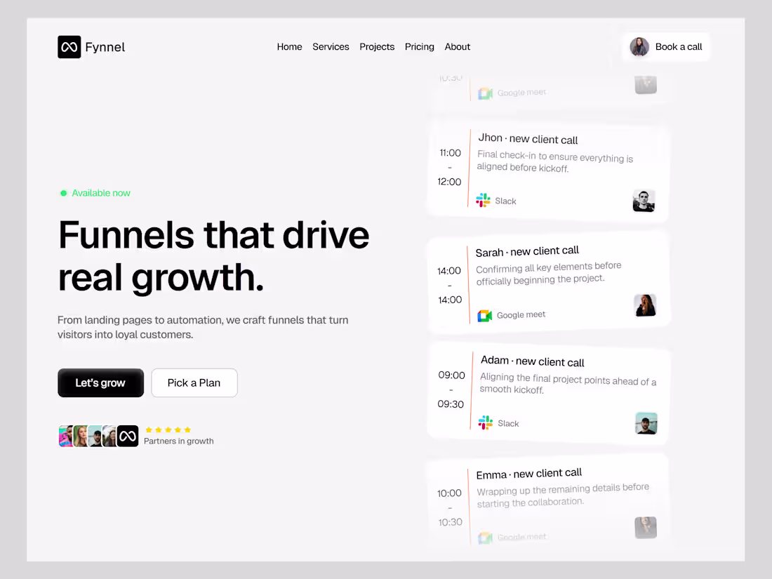 Cover image for Fynnel — Brand Website & Design System