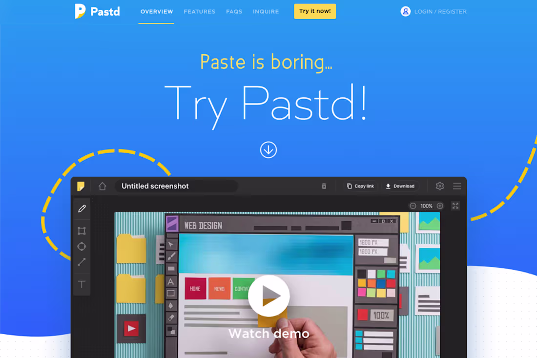 Cover image for Pastd app