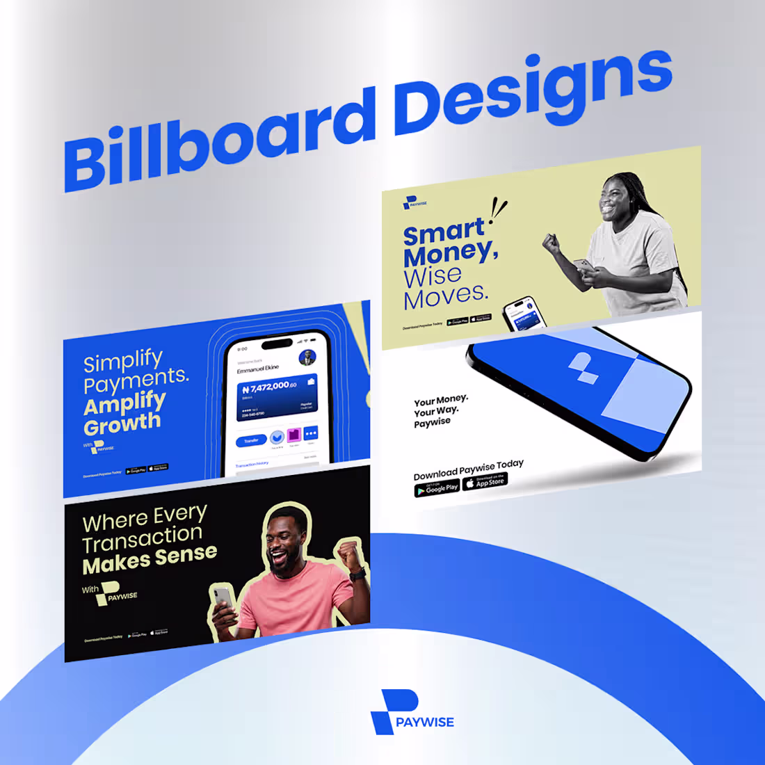Cover image for Billboard Design \ Mock-up for paywise (Fintech)