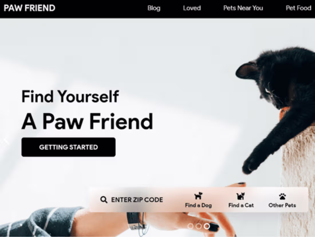 Cover image for Paw Friend Customized Website design