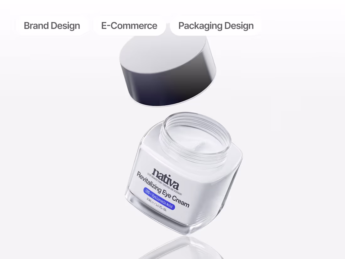 Cover image for Nativa Skincare: Brand Design, E-Commerce, Packaging