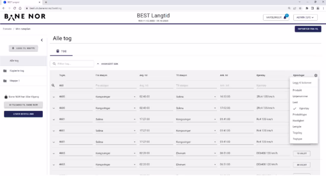 Cover image for BEST-L, a system for long-term planning of track access