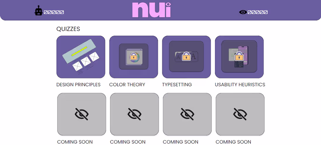 Cover image for UX/UI Design Game