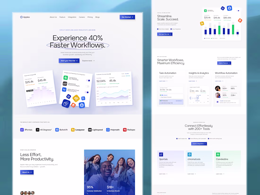 Cover image for Applex-Smarter Workflows, Faster Growth Website