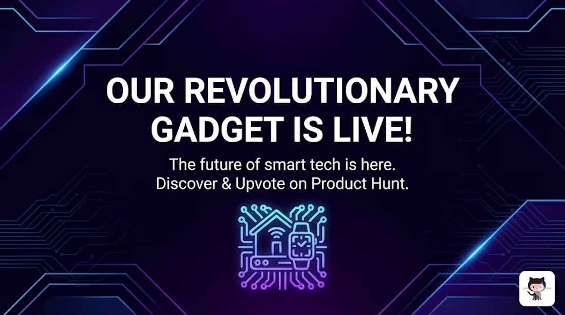 Cover image for Launch Day Banner Design for Revolutionary Gadget