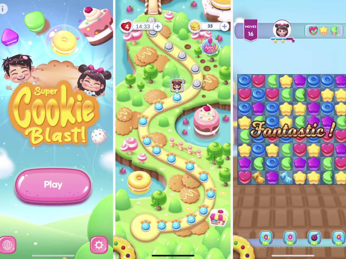 Cover image for Super Cookie Blast - Match3 Game