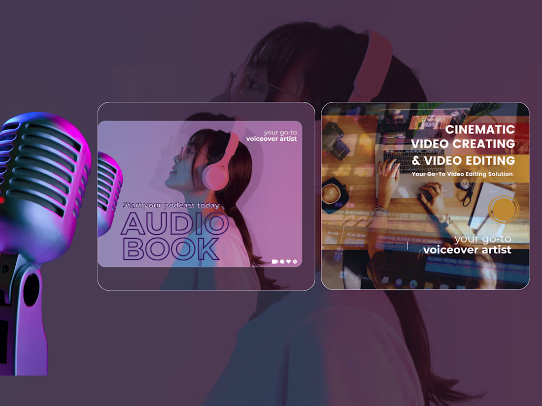 Cover image for voice over and video  editing - YouTube